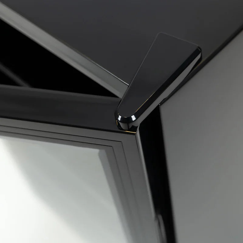 Getränkekühlschrank mit Glastür – 115 L – schwarz