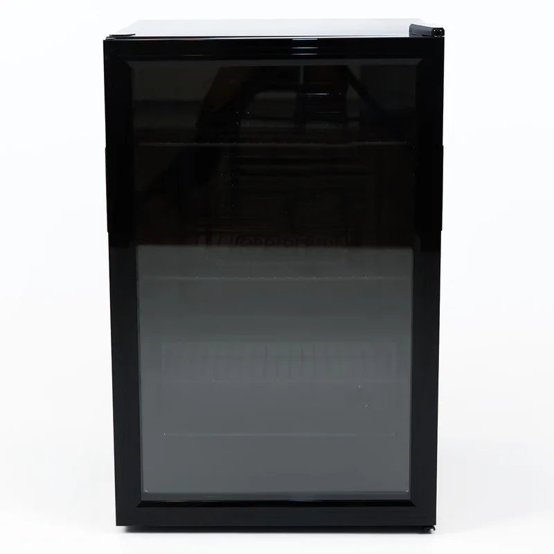 Getränkekühlschrank mit Glastür – 115 L – schwarz
