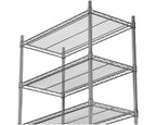 Regalsystem – verchromt – 5 Böden – 910 x 455 x 1810 mm