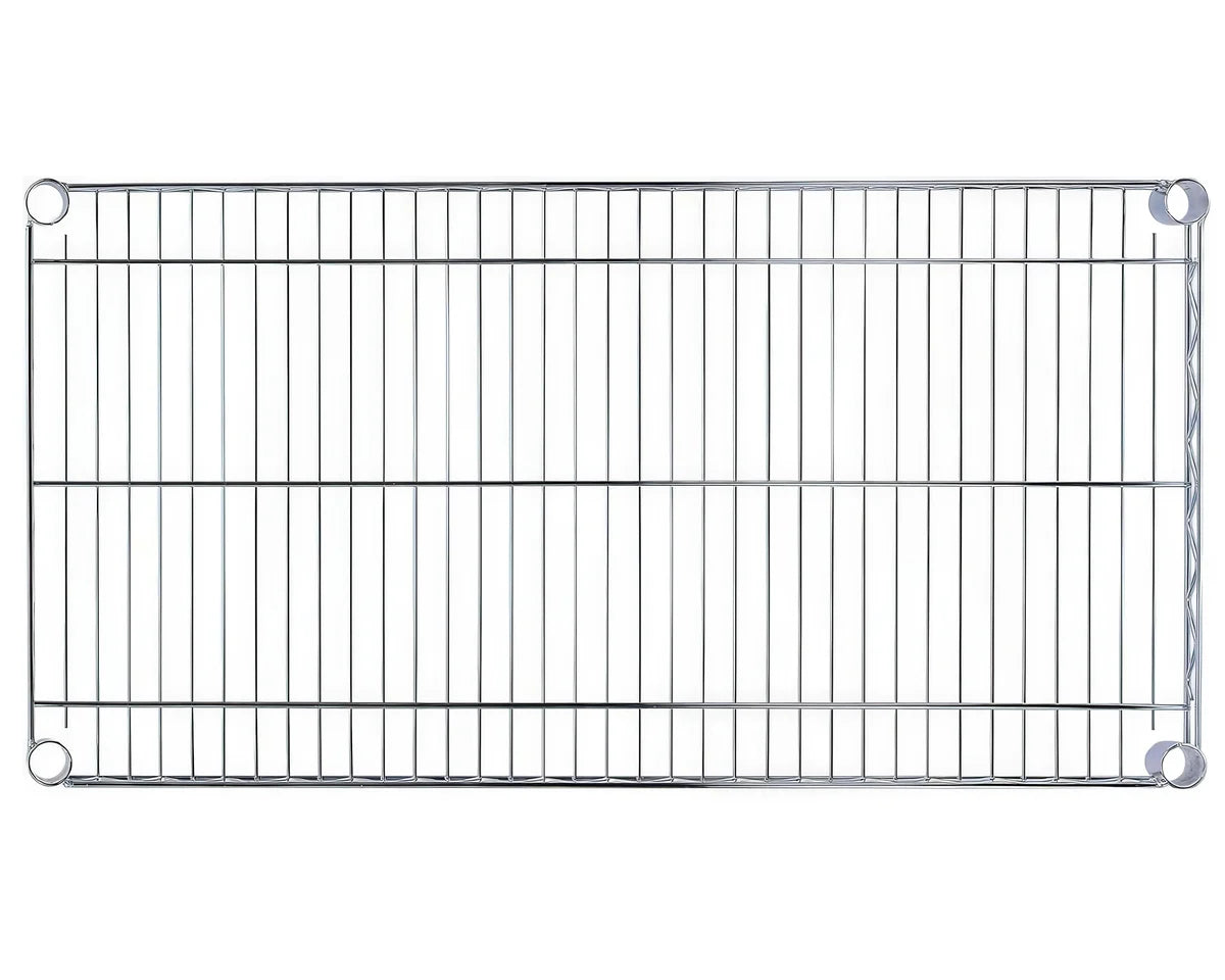 Regalsystem – verchromt – 5 Böden – 910 x 455 x 1810 mm