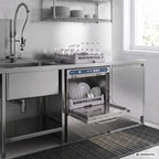 Geschirrspülmaschine PROFI Digital 54 SL 50x50 cm Korbmaß, mit Reiniger- & Klarspüldosierer, mit Ablaufpumpe, Made in Europe, 400 Volt