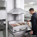 Gas-Grillplatte Serie 600 - 100/60 - glatt - Tischgerät - 15,3 kW