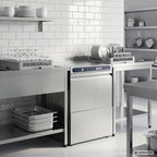 Geschirrspülmaschine ECO 50x50 cm Korbmaß, mit Reiniger- & Klarspüldosierer, mit Ablaufpumpe & Enthärter, Made in Europe, 230 Volt