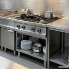 Gasherd Serie 700 - 70/70 - 4 Kochstellen - 28 kW