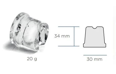 Nordcap Vollwürfel-Eisbereiter SCH 65 W - wassergekühlt