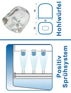 Nordcap Hohlwürfel-Eisbereiter SDH 64 W - wassergekühlt