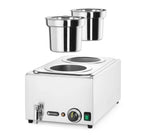 Hendi Bain-Marie-Set Ranger 2 x 4 L mit Ablasshahn, inkl. Deckel