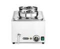 Hendi Bain-Marie-Set Ranger 2 x 4 L mit Ablasshahn, inkl. Deckel