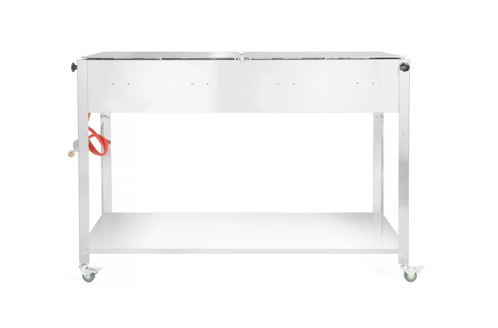 Hendi Gasgrill Grill-Master Quattro, 4 Brenner, fahrbar