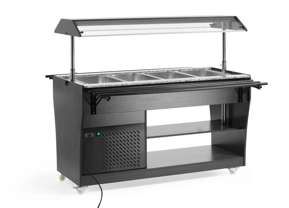Hendi Salatbuffet Arktic,  4 x  GN 1/1