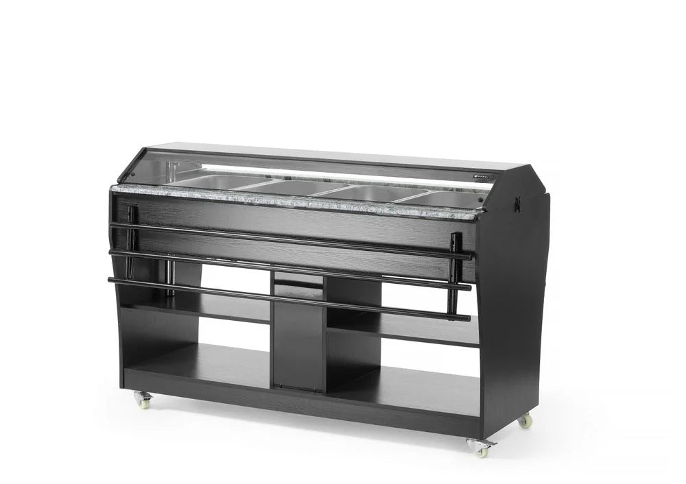 Hendi Warmbuffet , 4 x GN 1/1, fahrbar