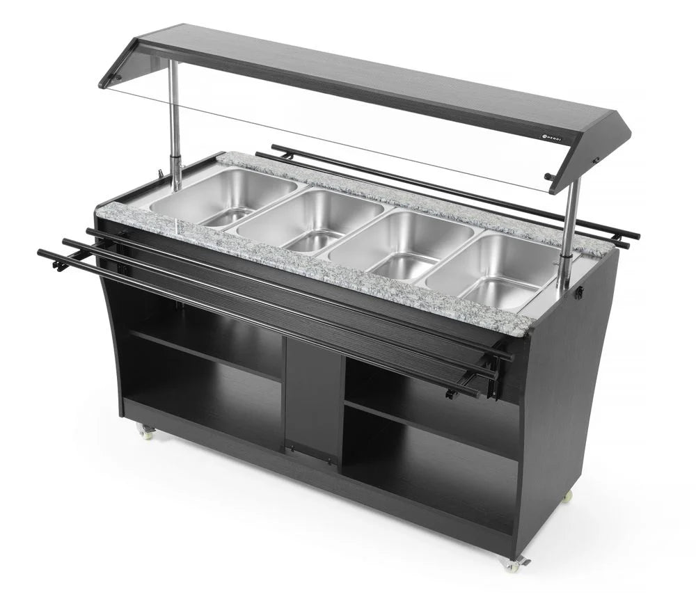 Hendi Warmbuffet , 4 x GN 1/1, fahrbar