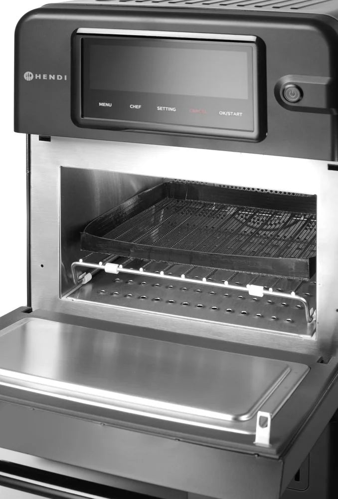 Hendi High-Speed-Ofen CombiTurbo, 18 L, Schwarz