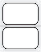 Hendi Matrize für Schalenversiegelungsmaschine Compact, 2 Schalen, je 178 x 113 mm