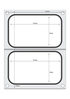 Hendi Matrize für Schalenversiegelungsmaschine Compact, 2 Schalen, je 178 x 113 mm