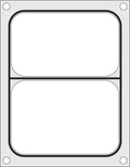 Hendi Matrize für Schalenversiegelungsmaschine Compact, zweigeteilte Schale, 227 x 178 mm