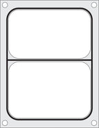 Hendi Matrize für Schalenversiegelungsmaschine Compact, zweigeteilte Schale, 227 x 178 mm