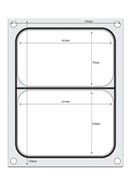 Hendi Matrize für Schalenversiegelungsmaschine Compact, zweigeteilte Schale, 227 x 178 mm