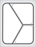 Hendi Matrize für Schalenversiegelungsmaschine Compact, dreigeteilte Schale, 227 x 178 mm