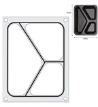 Hendi Matrize für Schalenversiegelungsmaschine Compact, dreigeteilte Schale, 227 x 178 mm
