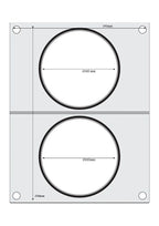 Hendi Matrize für Schalenversiegelungsmaschine Compact, 2 Rundschalen, je Ø 115 mm