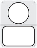 Hendi Matrize für Schalenversiegelungsmaschine Compact, 1 Schale 178 x 113 mm und 1 Rundschale Ø 115 mm