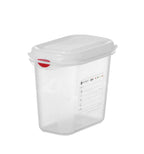 Hendi GN-Behälter mit Deckel und HACCP-Clips, GN 1/9, 150 mm, 1,5 L, PP