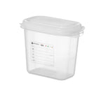 Hendi GN-Behälter mit Deckel und HACCP-Clips, GN 1/9, 150 mm, 1,5 L, PP