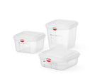 Hendi GN-Behälter mit Deckel und HACCP-Clips, GN 1/1, 100 mm, 13 L, PP