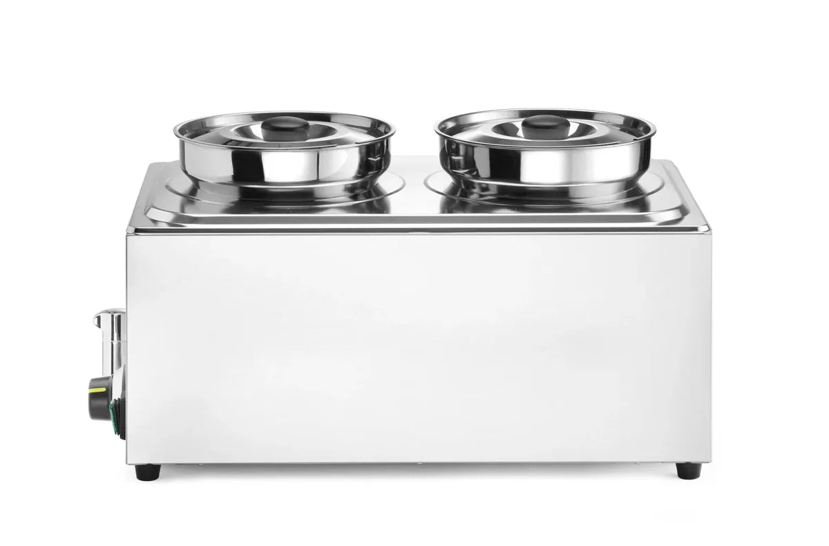 Hendi Bain-Marie-Set Ranger 2 x 4 L mit Ablasshahn, inkl. Deckel