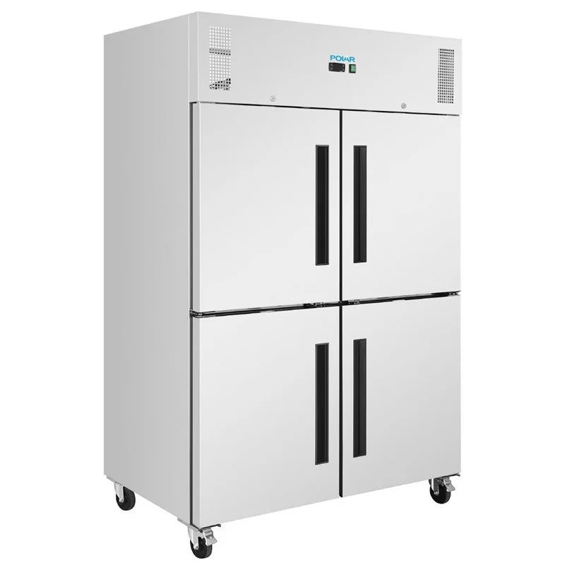 Polar Gastro-Kühlschrank Serie G 1200 Liter, 4-türig, Edelstahl