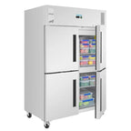 Polar Gastro-Kühlschrank Serie G 1200 Liter, 4-türig, Edelstahl