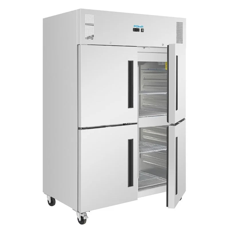 Polar Gastro-Kühlschrank Serie G 1200 Liter, 4-türig, Edelstahl