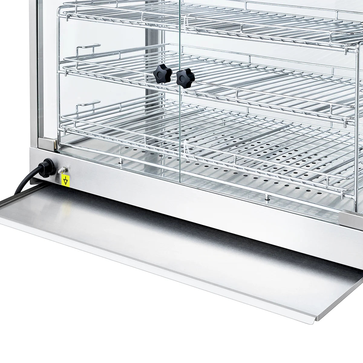 Warmhaltevitrine ECO 700 - mit 3 Ablagen und Beleuchtung