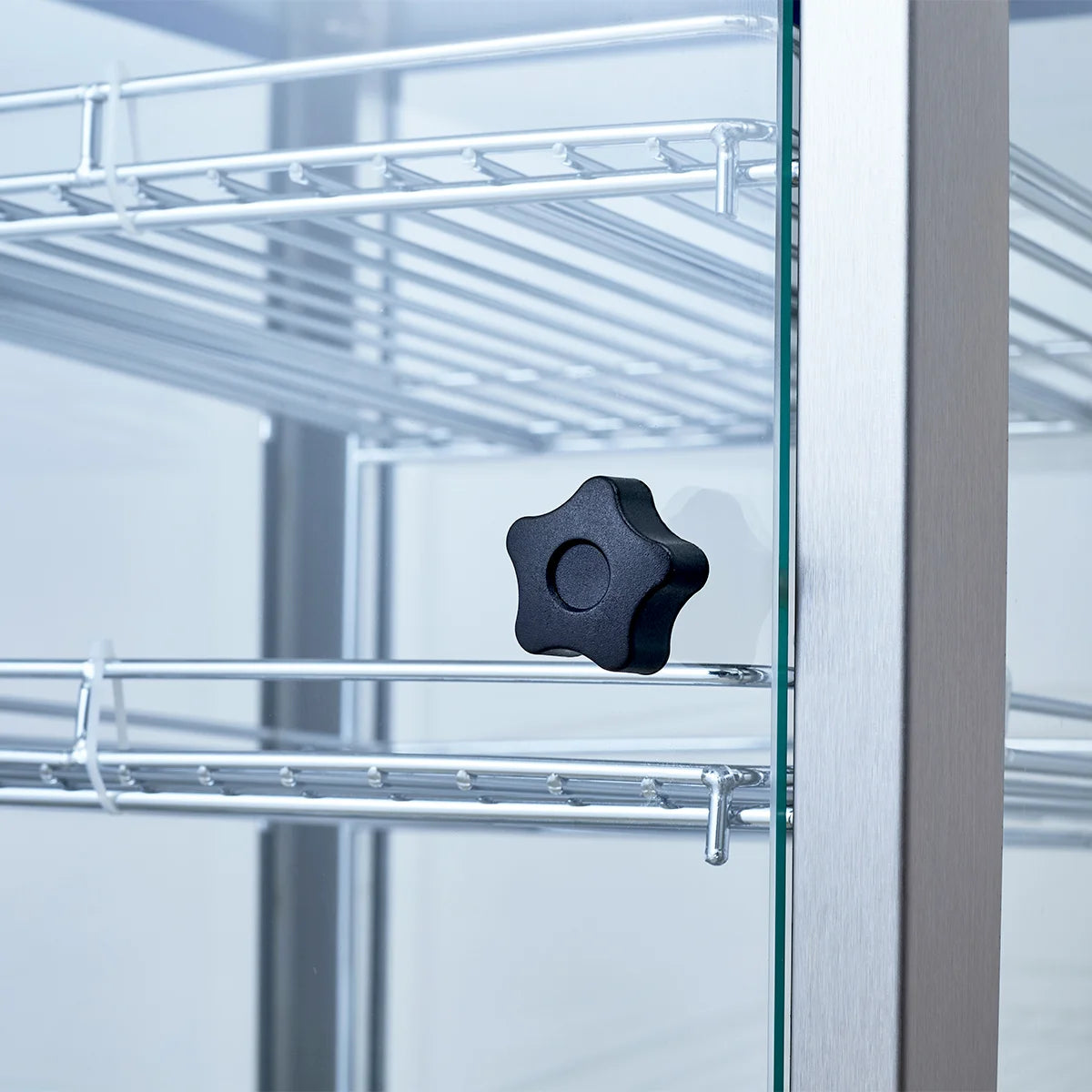 Warmhaltevitrine ECO 350 - mit 3 Ablagen und Beleuchtung