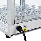 Warmhaltevitrine ECO 350 - mit 3 Ablagen und Beleuchtung