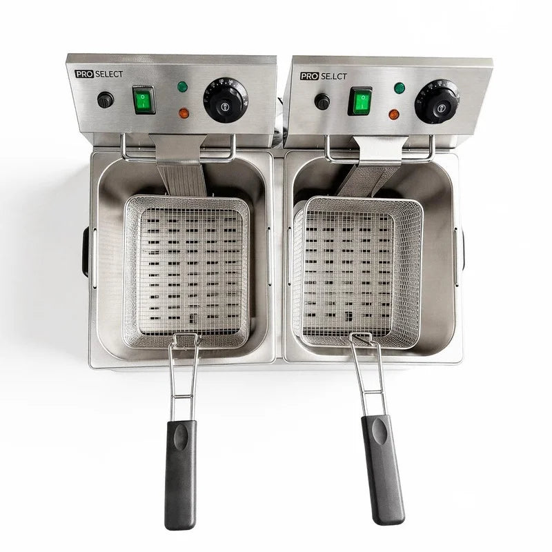 Elektro-Fritteuse - 2 x 8 L - 2.800 W