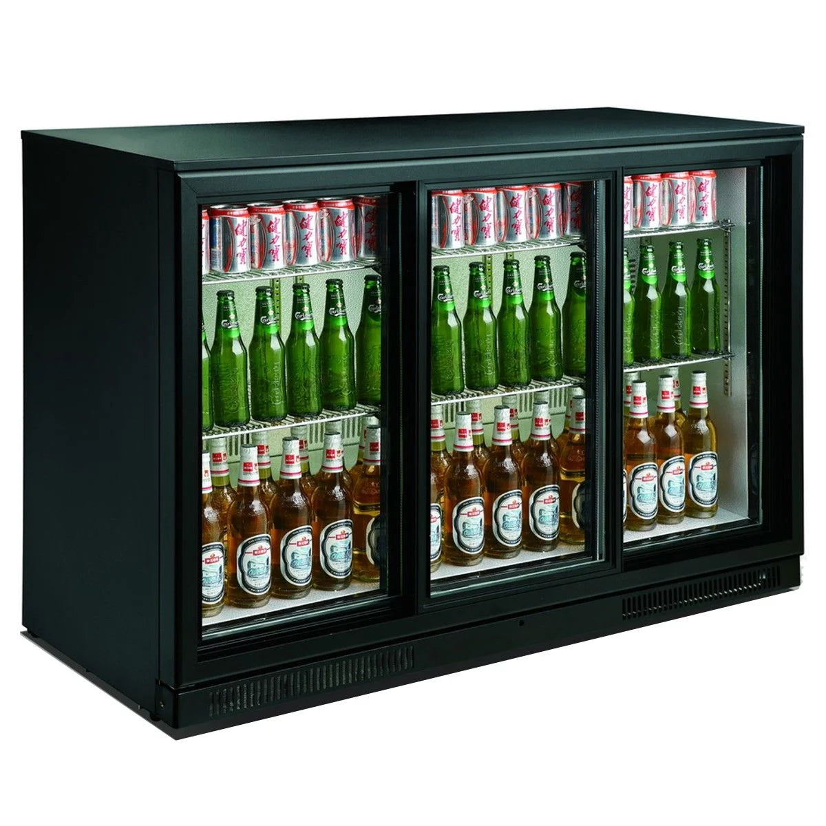 Barkühlschrank - 3 Schiebetüren - 298 L