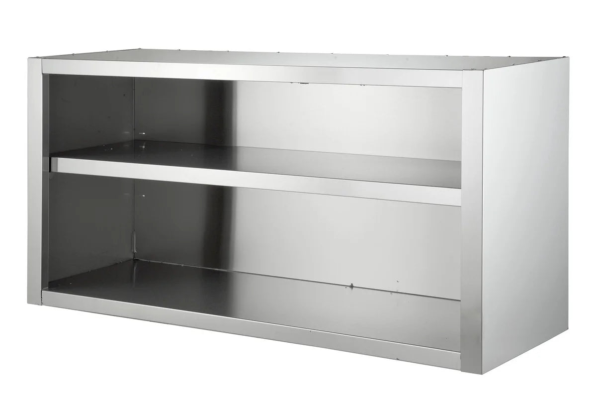 Edelstahl-Hängeschrank mit 1 Zwischenboden, 800 x 400 x 650 mm