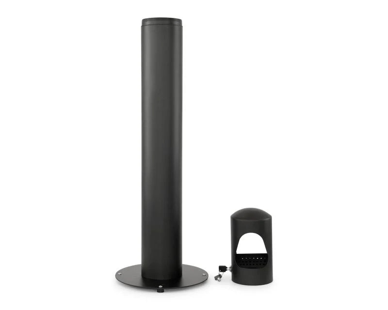 Standaschenbecher, schwarz, 108 cm