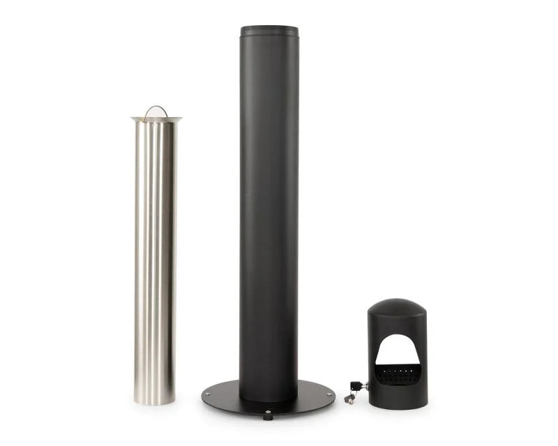 Standaschenbecher, schwarz, 108 cm