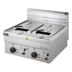 Elektro-Fritteuse Serie 600 - 60/60 - 8+8 Liter Tischgerät - 18 kW