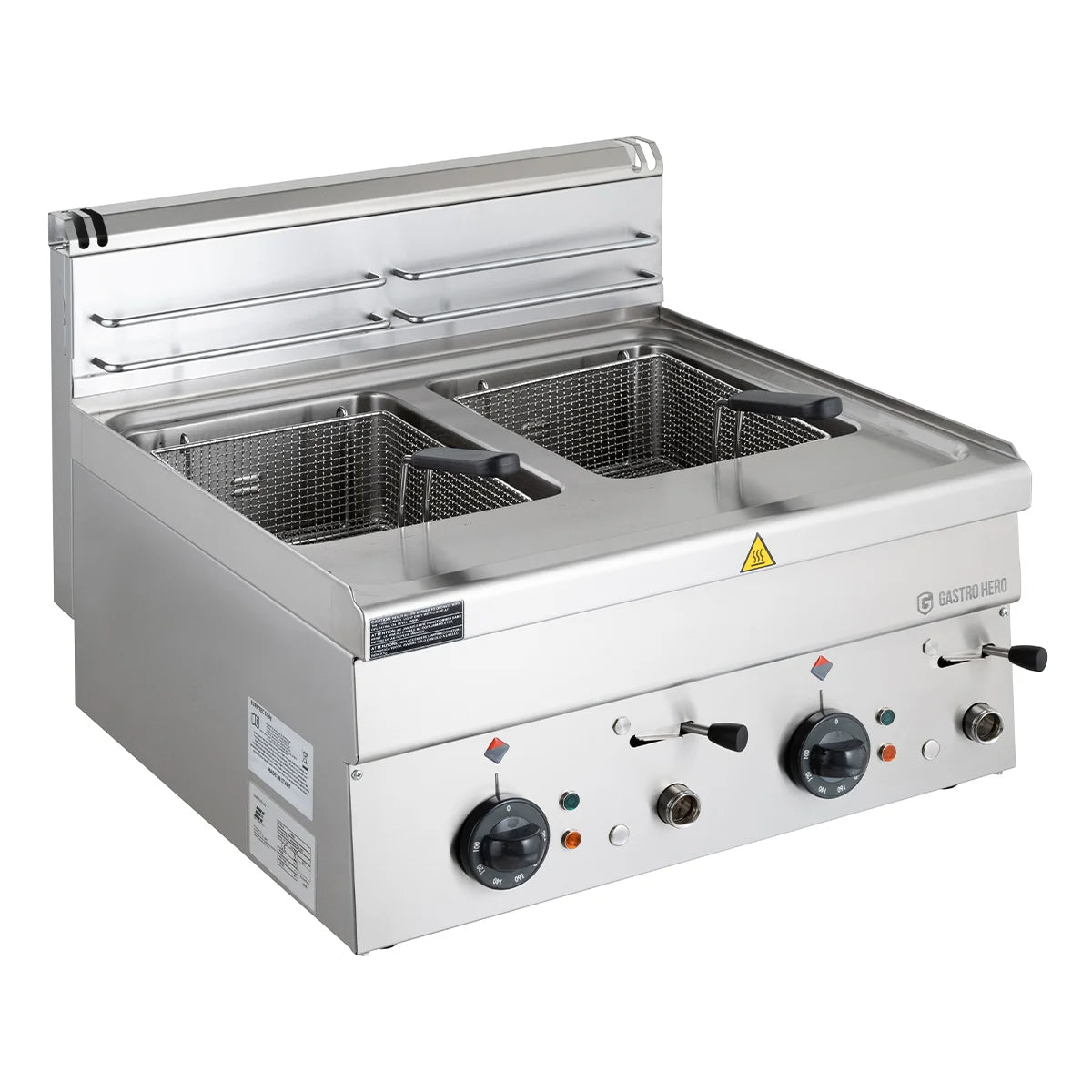 Elektro-Fritteuse Serie 600 - 60/60 - 8+8 Liter Tischgerät - 18 kW