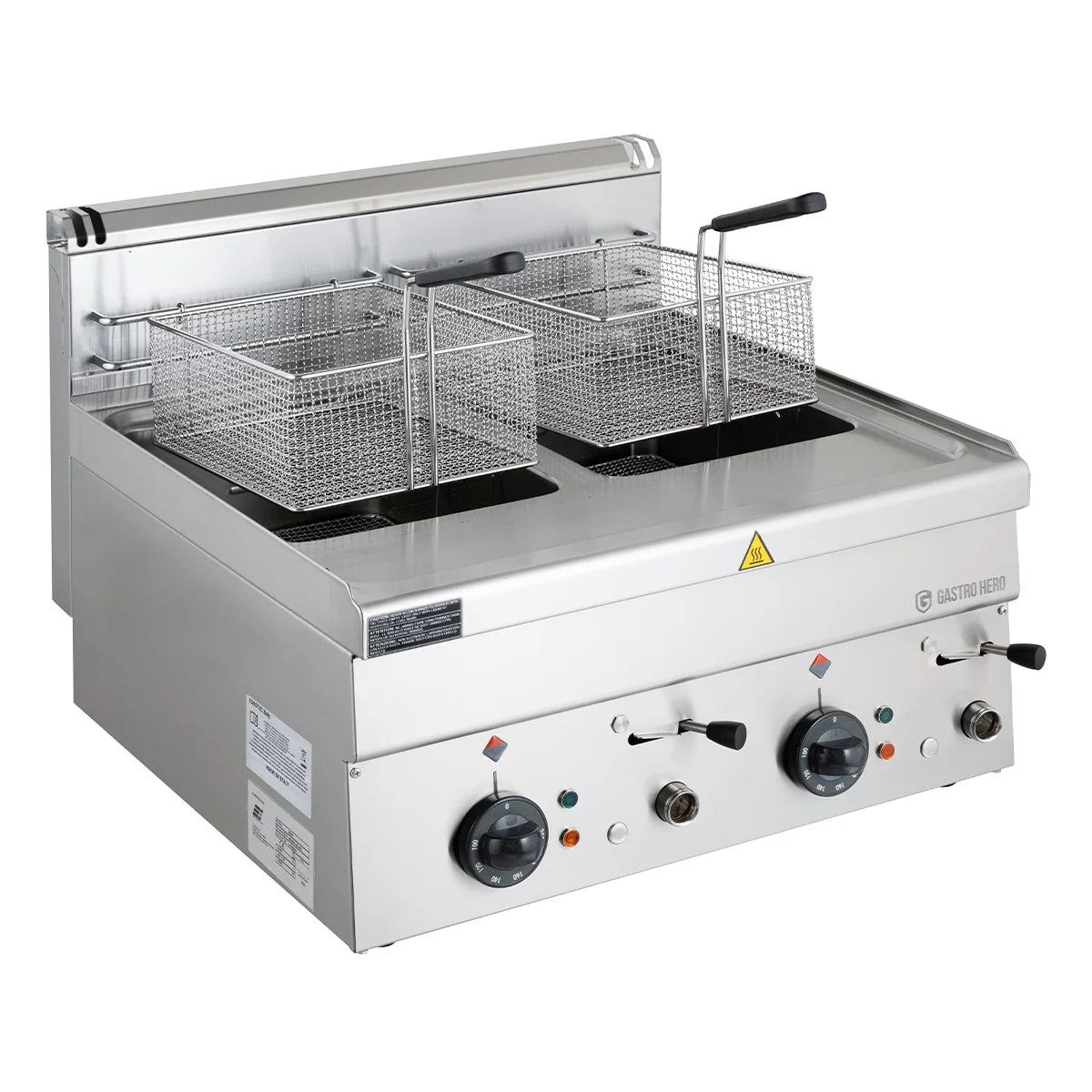 Elektro-Fritteuse Serie 600 - 60/60 - 8+8 Liter Tischgerät - 18 kW