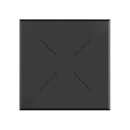 Feros Terrassentisch X Cross niedrig Stahl 740 mm, 11001, HPL Tischplatte 700 x 700 mm