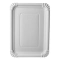 Papstar 250 Teller, Pappe pure eckig 21,5 cm x 29 cm weiss