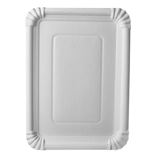 Papstar 250 Teller, Pappe pure eckig 21,5 cm x 29 cm weiss