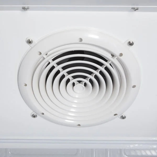 Gastro-Cool DC400 Getränkekühlschrank 400 Liter mit Werbedisplay schwarz/weiß, LED