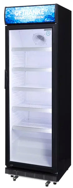 Gastro-Cool DC400 Getränkekühlschrank ECO STAR 400 Liter mit Werbedisplay schwarz/weiß, LED, super sparsam