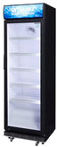 Gastro-Cool DC400 Getränkekühlschrank ECO STAR 400 Liter mit Werbedisplay schwarz/weiß, LED, super sparsam